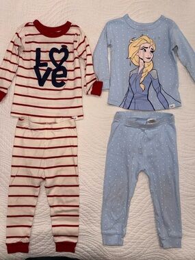 Baby Gap 2 Pack Long Sleeve Pijamas Size 18-24M
